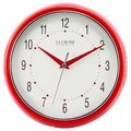 Equity By La Crosse Equity by La Crosse 404-2624R Red Wall Clock; 9.5 in. 404-2624R